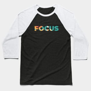 FOCUS COLOR ABSTRACT #1 Baseball T-Shirt